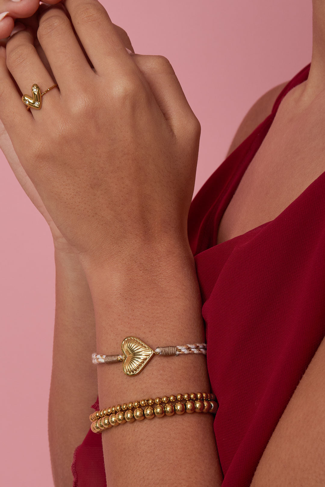 Armbanden met touwbedeltjes, bloemenmotief, casual, vakantie/strand, romantische serie, damessieraden