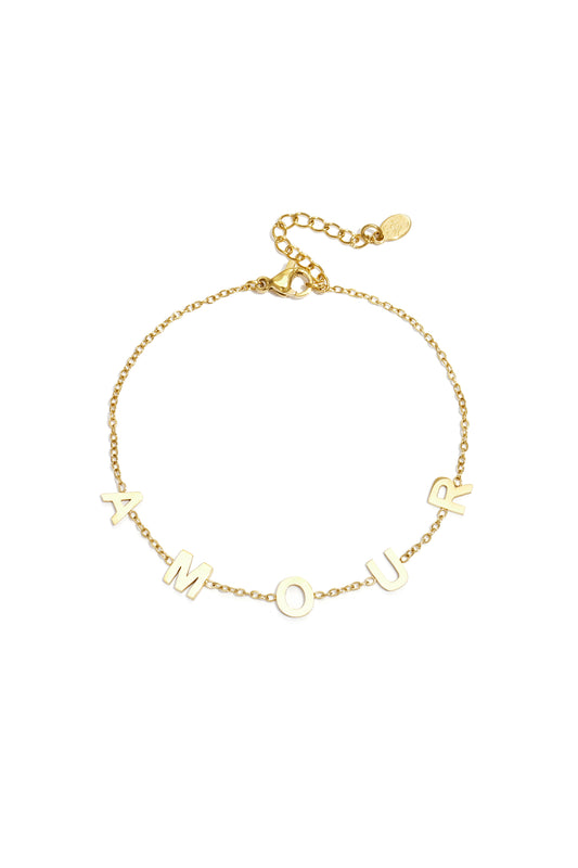 Armband amour chunky letters
