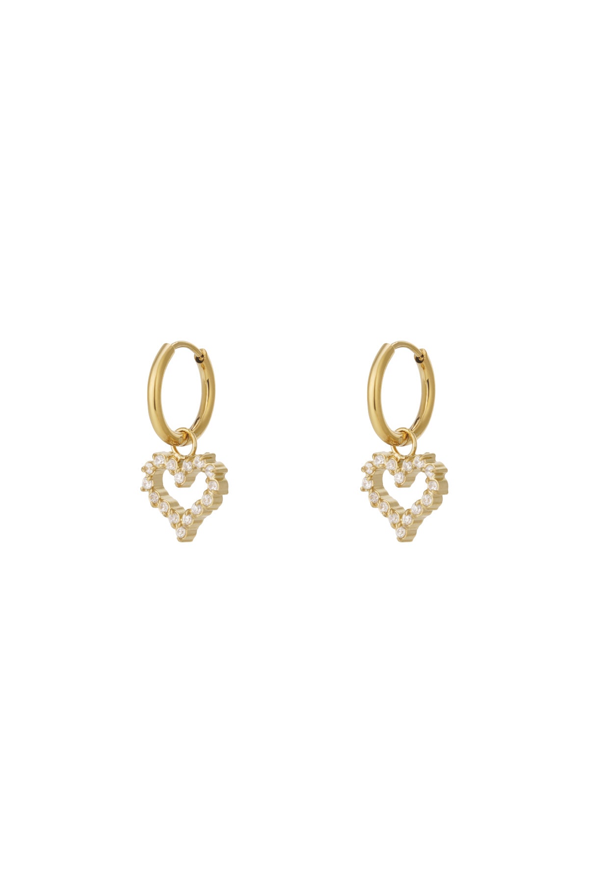 Oorbel met strass-steentjes