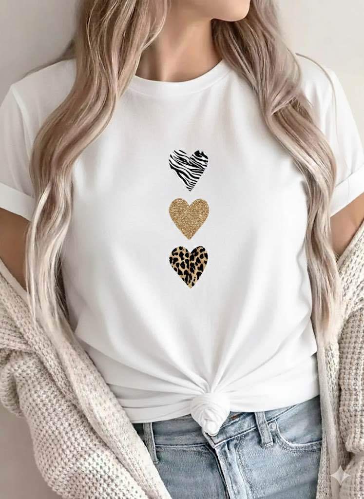 T- Shirt met hartjes