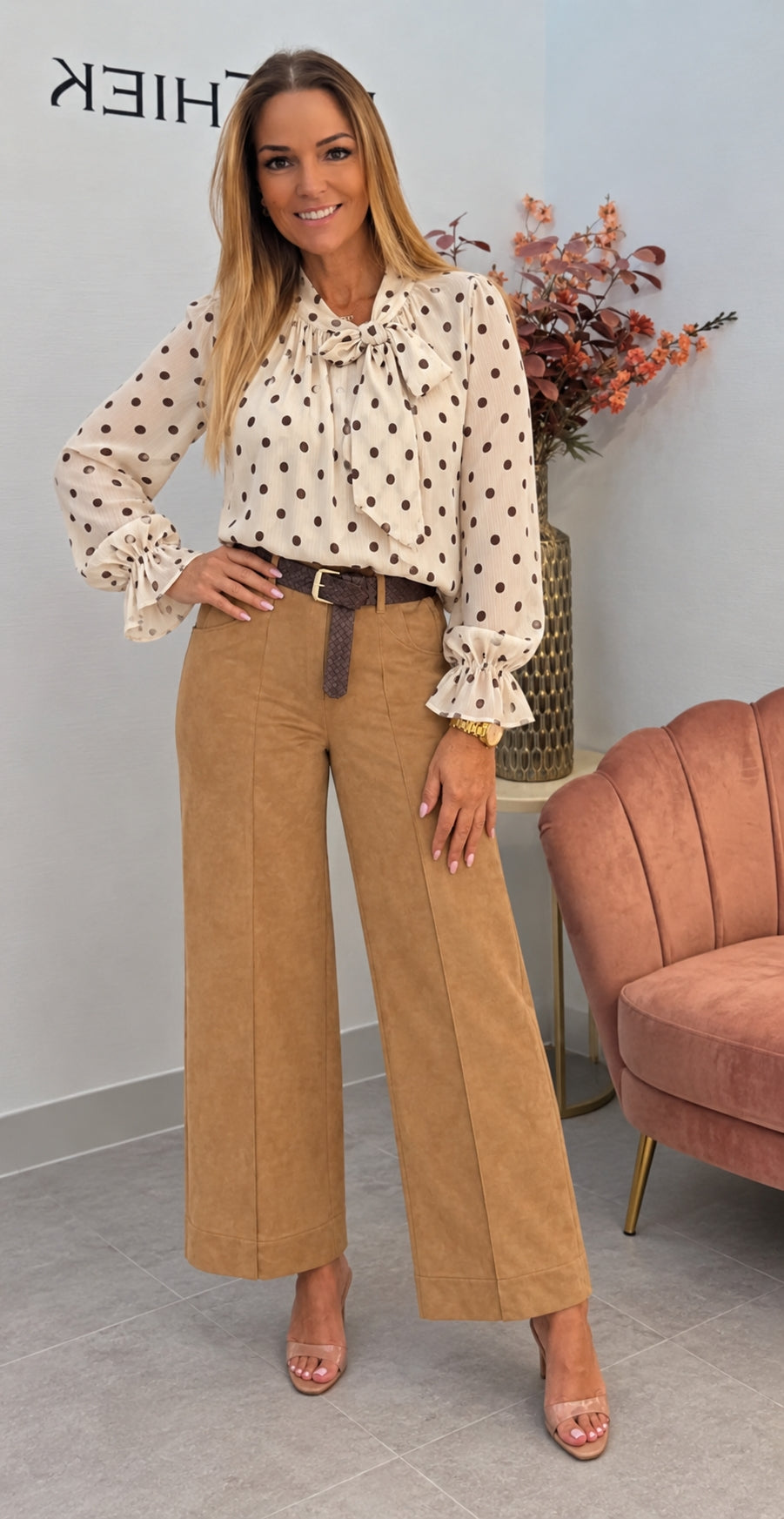 Blouse Dottie beige