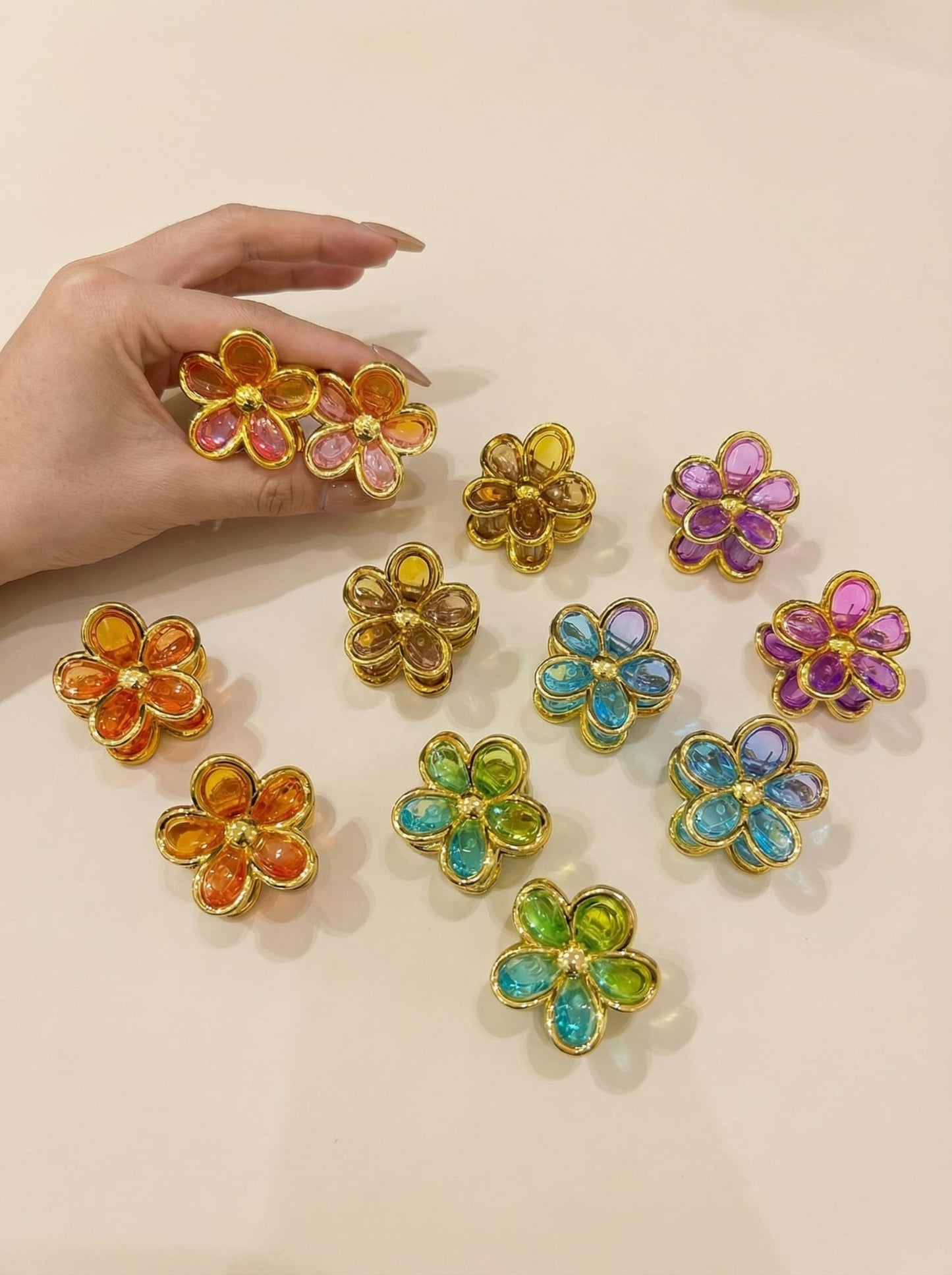 Bloemen haarclips