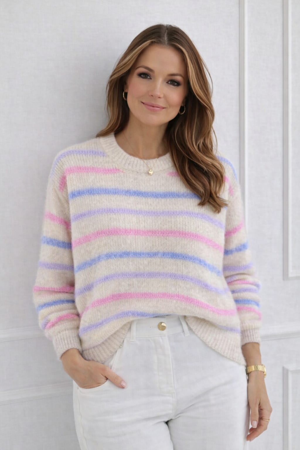 Trui knitwear wit