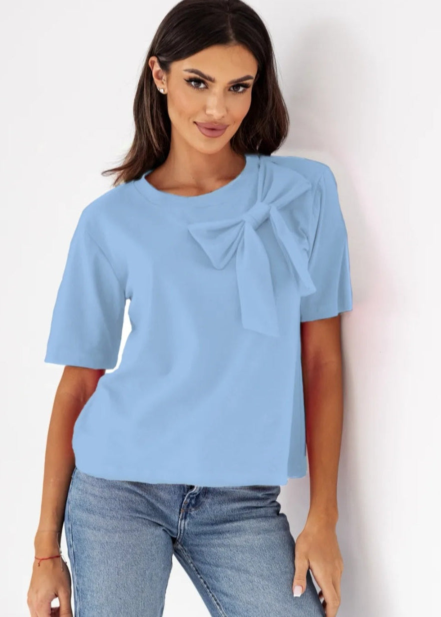 Tshirt strik blauw